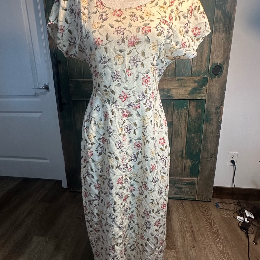 Vintage All That Jazz Dress | Size 9/10 | Romantic floral 90s cottagecore dress